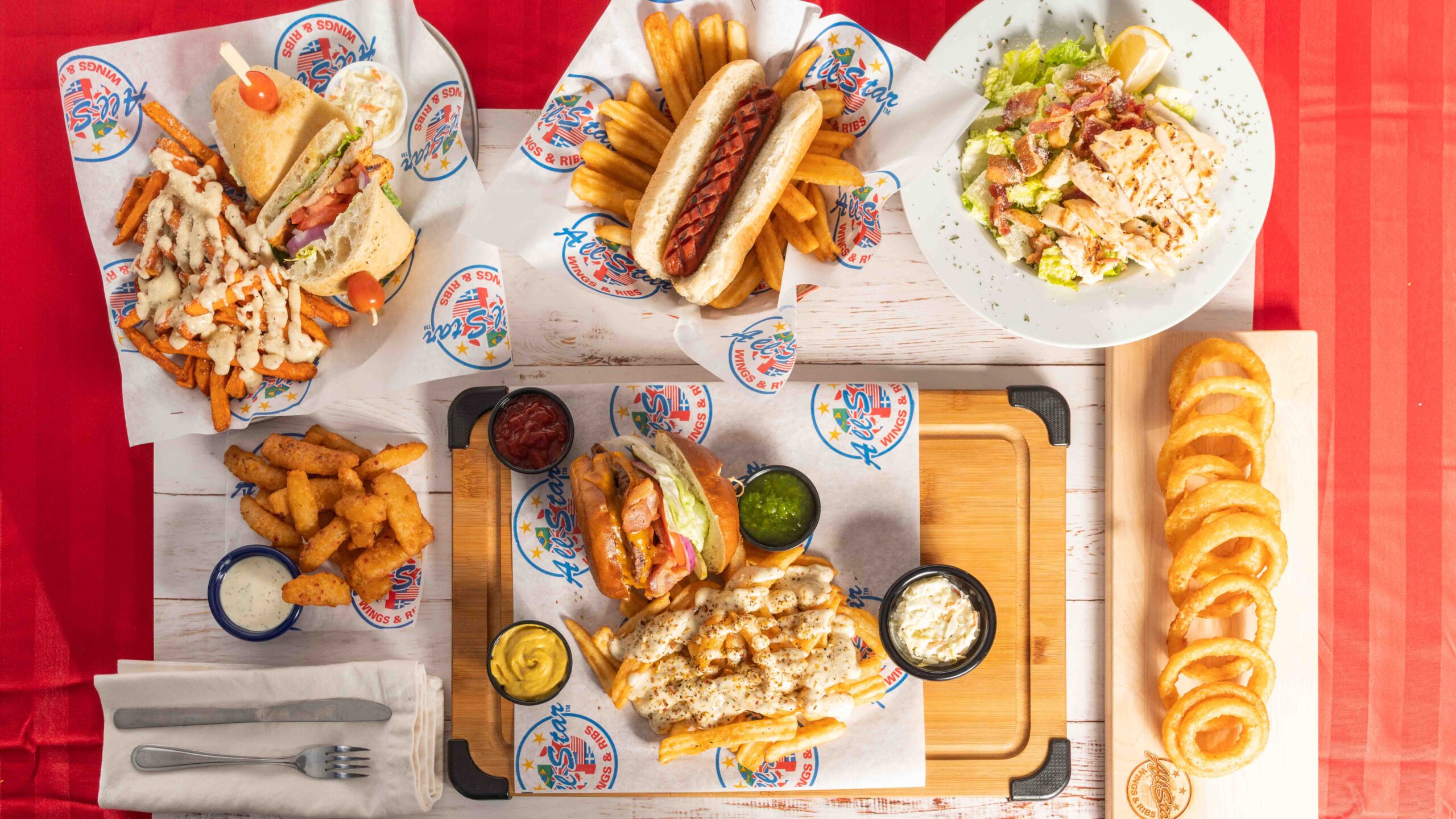 AllStar Wings & Ribs menu items